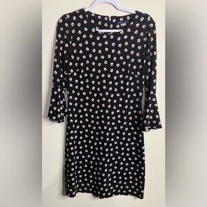 Tommy Hilfiger Black Dress with Floral Pattern